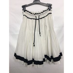 Collective Clothing  Skirt Womens Medium‎ White Elastic Waistband 100% Cotton